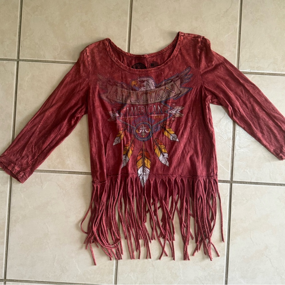 Affliction Fringe Top